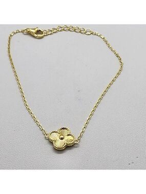 Brand New Sterling Silver 925 One Clover Bracelet